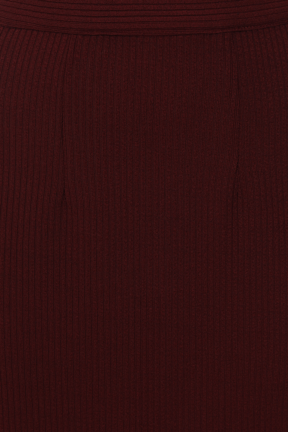 Sally Knitted Wiggle Skirt in Burgundy